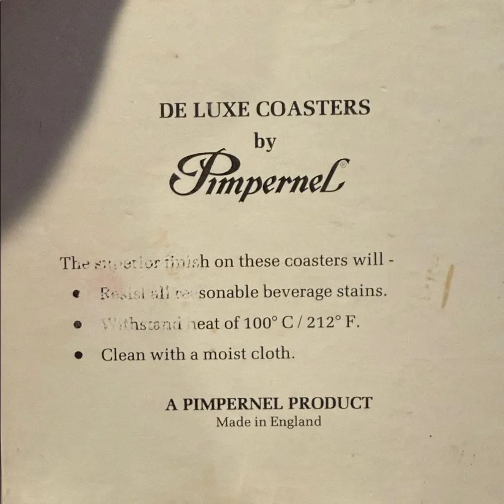 Pimpernel Traditional Collection Coasters - Red and Black bundle 6